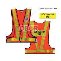 KONTRAKTOR TNB VELCRO SAFETY VEST – XL WITH LOGO