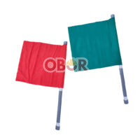 Traffic Flag with Plastic Holder (Green / Red)
